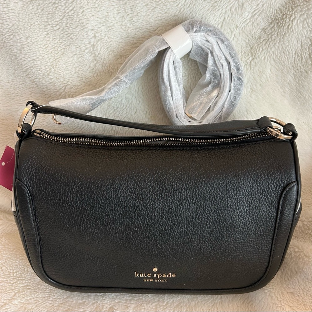 NWT Kate Spade Black Leather Women's Bag - Picture 6 of 8
